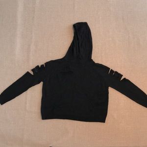 Cut up Hoody with Front Pocket